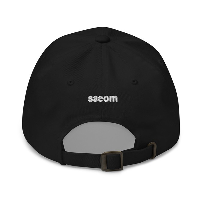 MUKBANG BLACK DAD HAT from SSEOM BRAND