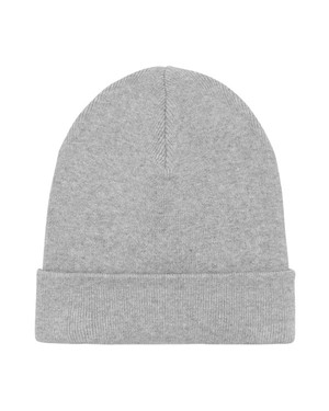 Organic Rib Beanie Heather Grey from Stricters