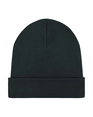 Organic Rib Beanie Jet Black from Stricters