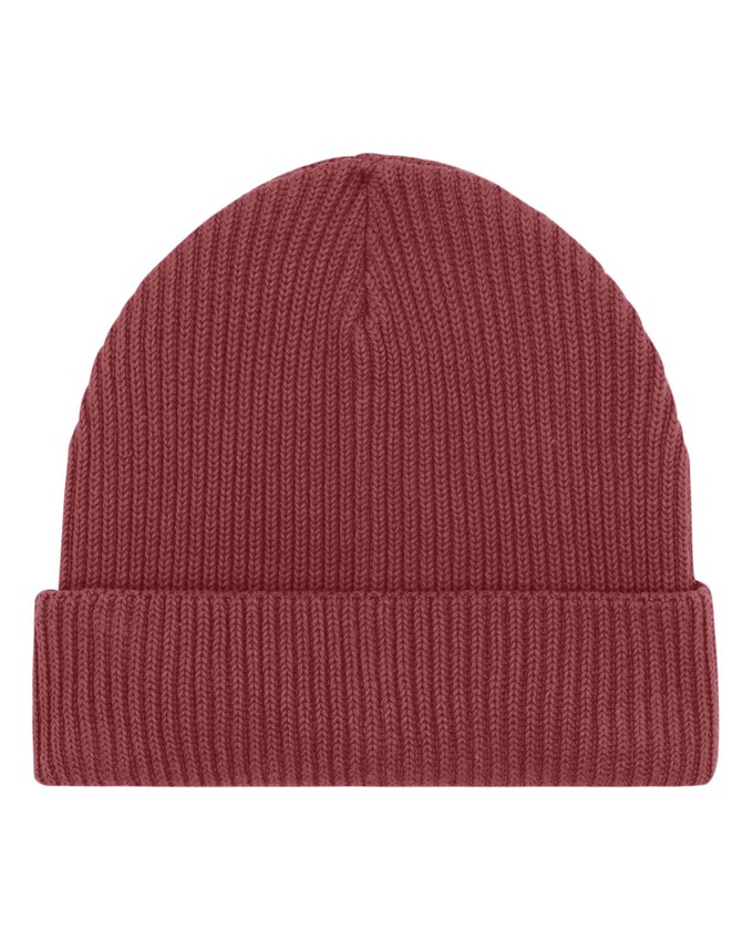 Organic Fisherman Beanie Mars Red from Stricters