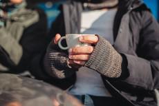 Sir Men’s Fingerless Gloves – Rib Knit Merino Blend with Zippers via STUDIO MYR