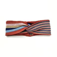 Denîmes Double Multicolour Striped Knit Hairband via STUDIO MYR