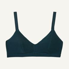 Organic Cotton Triangle Soft Bra in Meridian via Subset