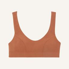 Organic Cotton Scoop Bralette in Spice via Subset