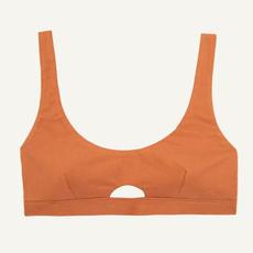 Organic Cotton Keyhole Soft Bra in Spice via Subset