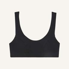 Organic Cotton Scoop Bralette in Carbon via Subset