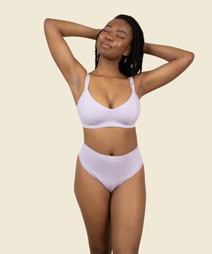 Organic Cotton Triangle Soft Bra in Petal from Subset