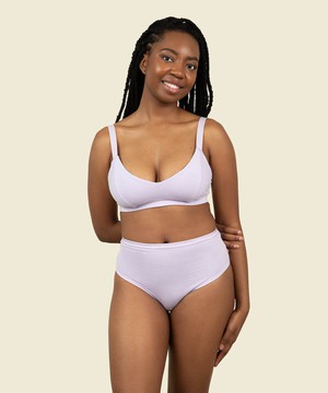 Organic Cotton Triangle Soft Bra in Petal from Subset