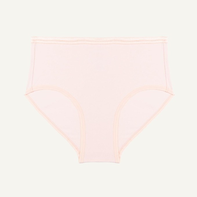 Organic Cotton Mid-Rise Brief in Quartz from Subset