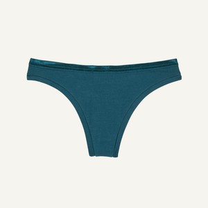 Organic Cotton Low-Rise Thong in Meridian from Subset