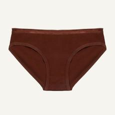 Organic Cotton Low-Rise Brief in Cacao via Subset