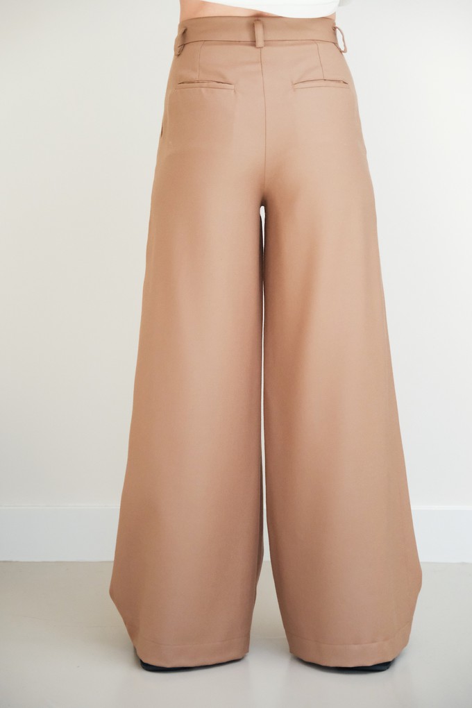 Broek Wijd | Wol Zand from Sûr Atelier