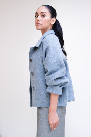 Basic Jasje | Wol Zeegroen from Sûr Atelier