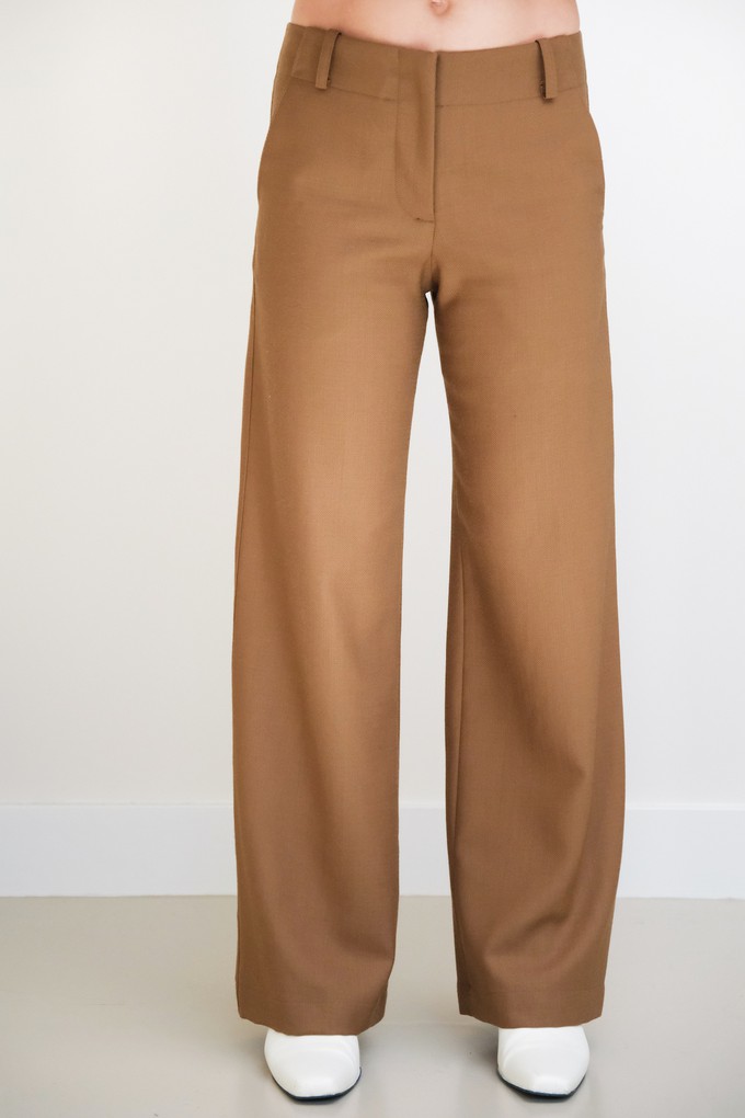 Broek Recht | Wol Cognac from Sûr Atelier