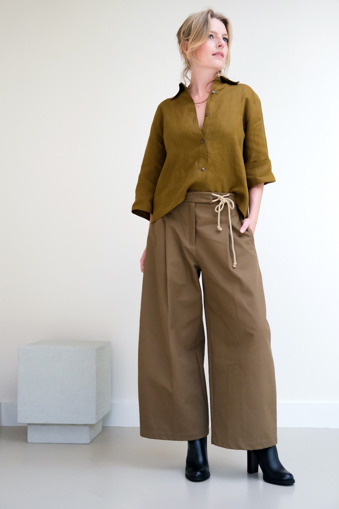 Broek Koord | Katoen Olijfgroen from Sûr Atelier