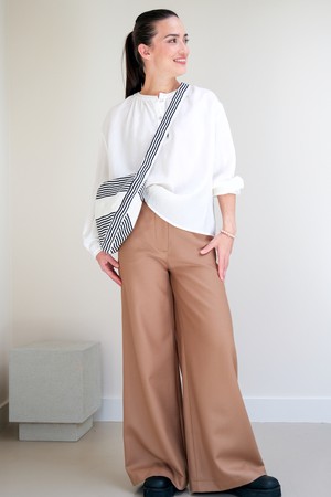 Broek Wijd | Wol Zand from Sûr Atelier