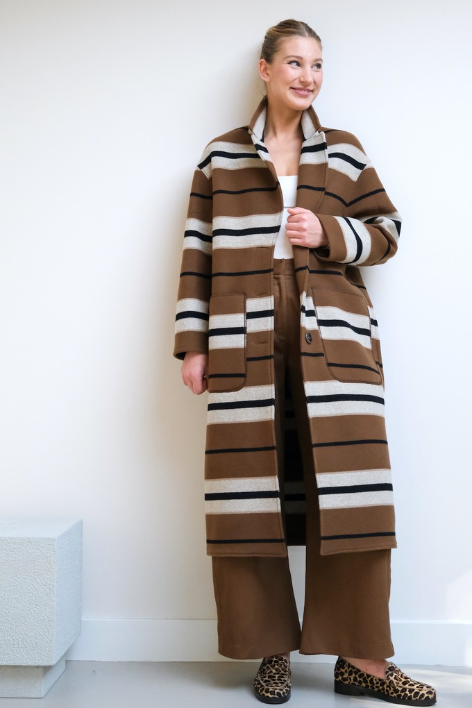 Lange Jas | Wol Bruin from Sûr Atelier