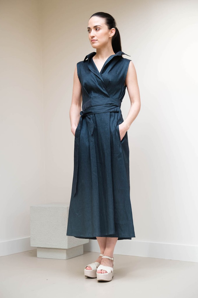 Blom Jurk | Rayon Groen from Sûr Atelier