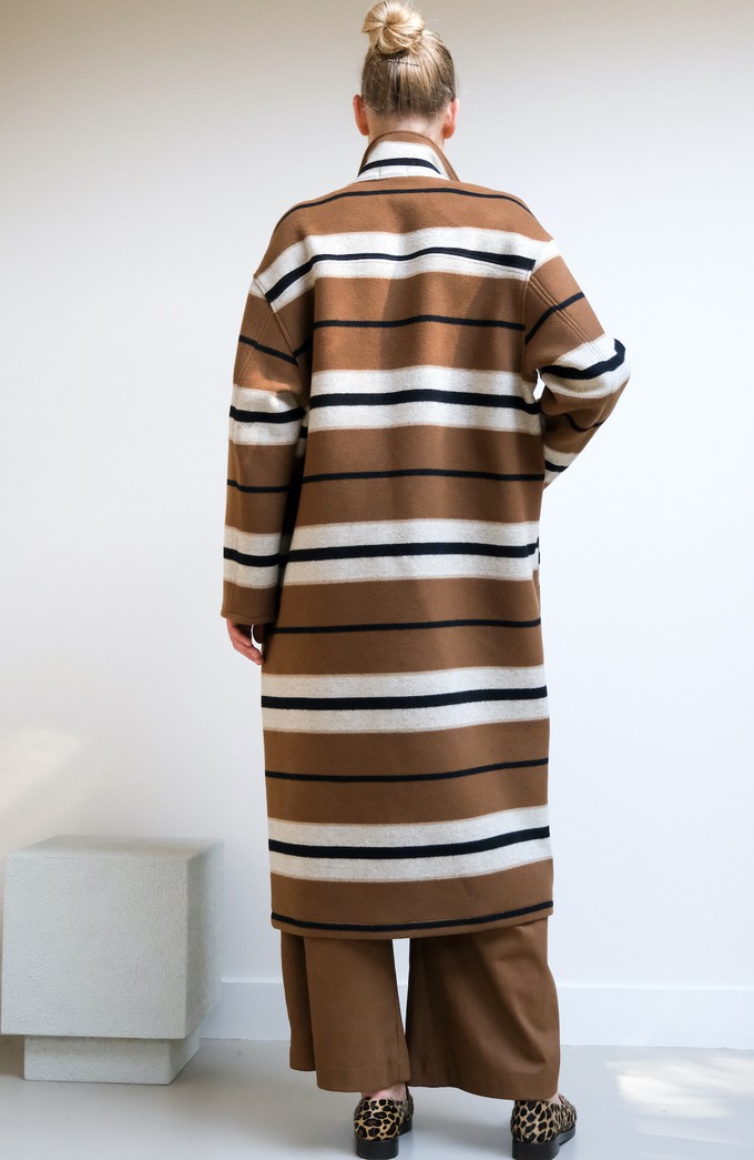 Lange Jas | Wol Bruin from Sûr Atelier