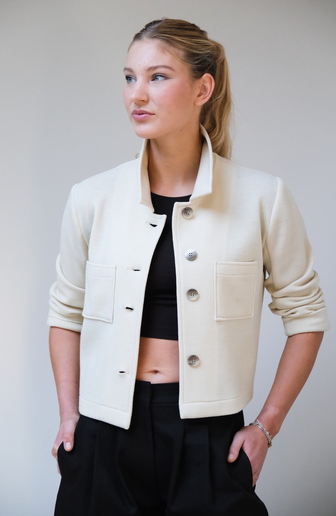 Warm Vestje | Wol Crème from Sûr Atelier