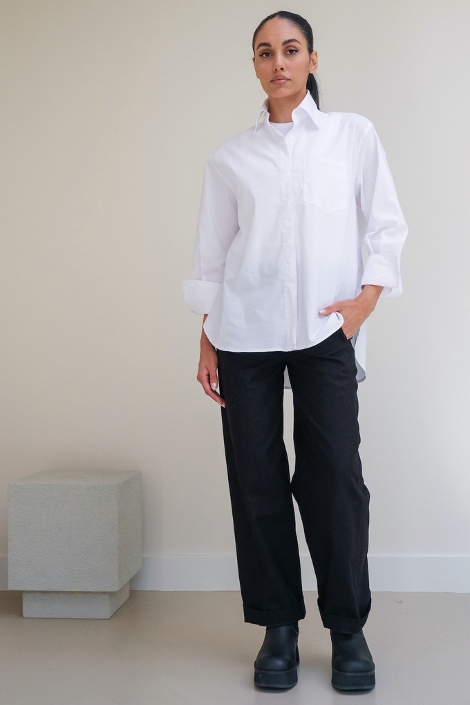 Blouse | Katoen Wit from Sûr Atelier