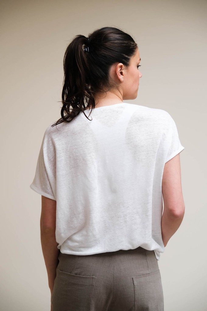 Corinne Top | Linnen Wit from Sûr Atelier