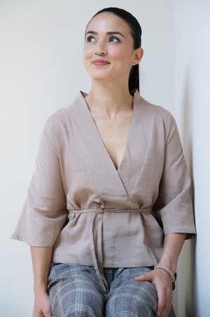 Oosterse Top| Zijde Linnen from Sûr Atelier