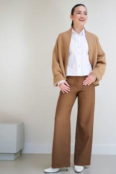 Broek Recht | Wol Cognac via Sûr Atelier