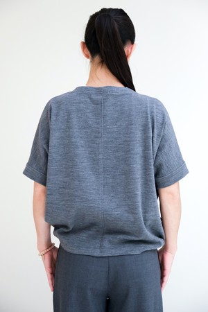 Losse Top | Wol Grijs from Sûr Atelier