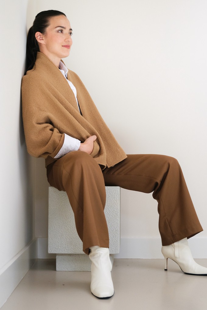 Kort Vestje | Wol Zand from Sûr Atelier