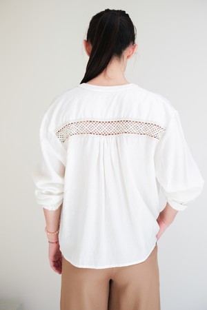 Blouse | Broderie Crème from Sûr Atelier