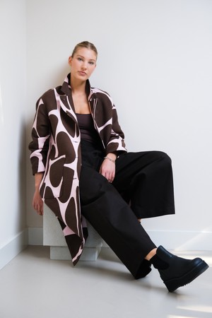 Lange Jas | Ingeweven jacquard from Sûr Atelier