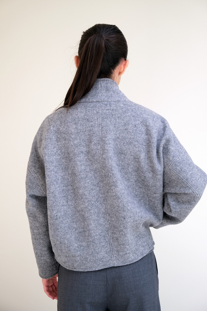 Kort Vestje | Wol Grijs from Sûr Atelier