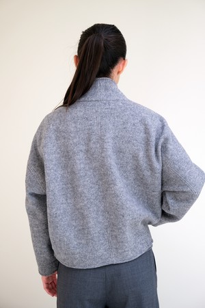 Kort Vestje | Wol Grijs from Sûr Atelier