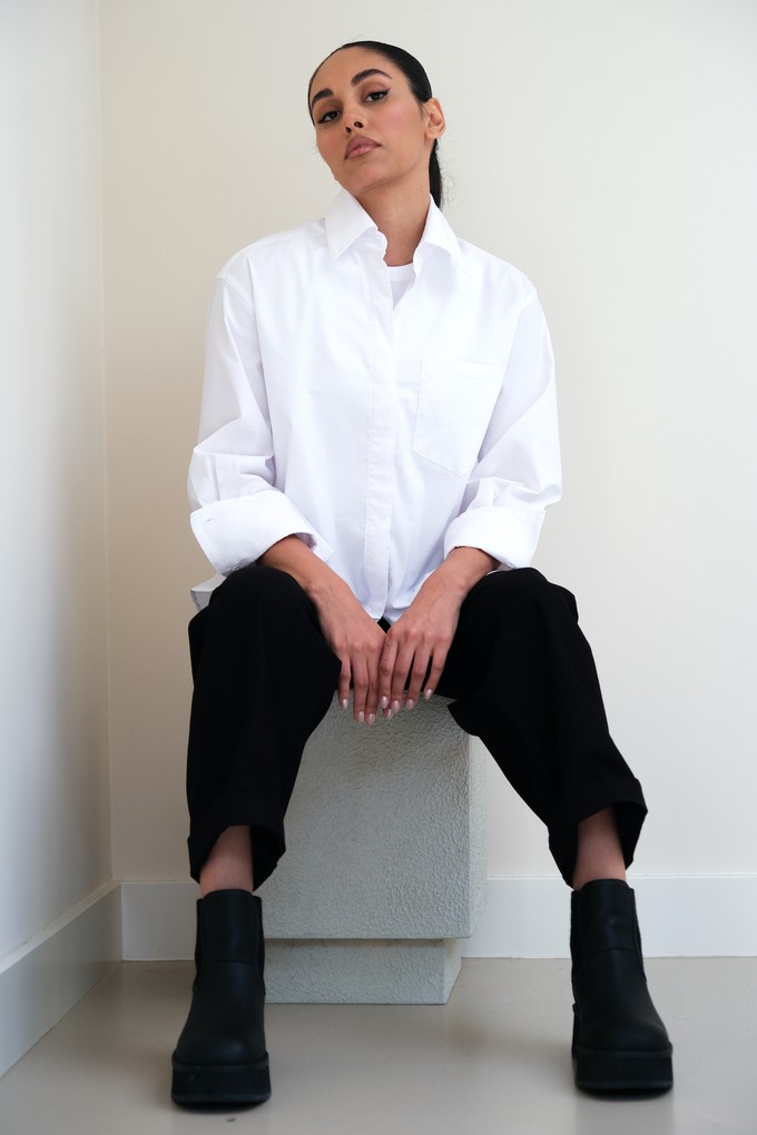 Blouse | Katoen Wit from Sûr Atelier