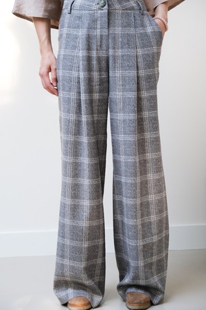 Bandplooi Broek | Ruit from Sûr Atelier