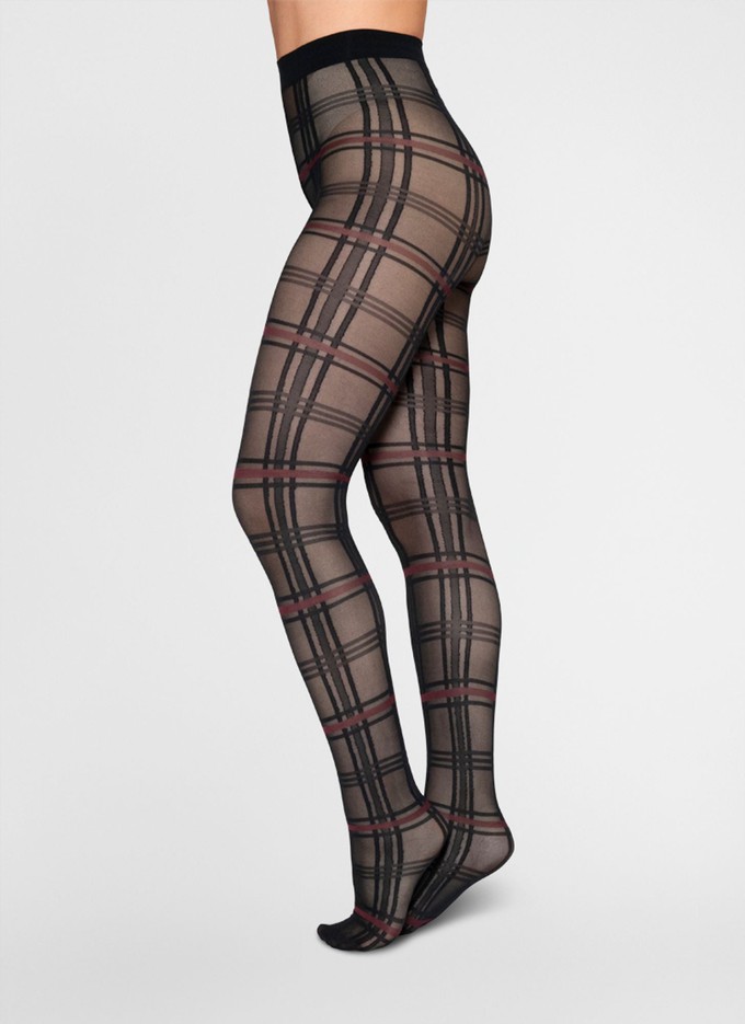 Lotta Check Tights from Swedish Stockings