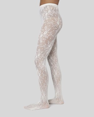 Rosa Lace Tights from Swedish Stockings