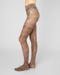 Zadie Zebra Tights via Swedish Stockings