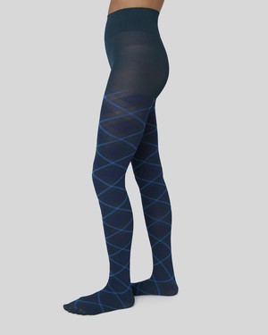 Franka Check Tights from Swedish Stockings