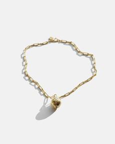 earth pendant gold chain necklace van terrible studio