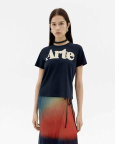 Thinking Mu T-shirt Ida Arte Navy via The Blind Spot