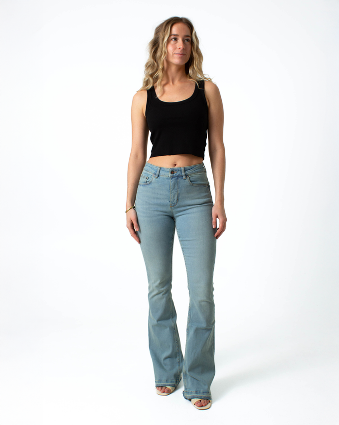 Kuyichi | Lisette Flare Overdye Ripped Hem from The Blind Spot