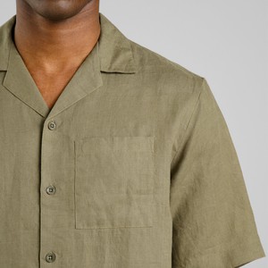 Shirt Marstrand Linnen Leaf Green from The Blind Spot