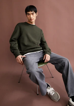 Armedangels Sweater Baaro Fleece Forest Pine from The Blind Spot Armedangels Sweater Baaro Fleece Forest Pine from The Blind Spot