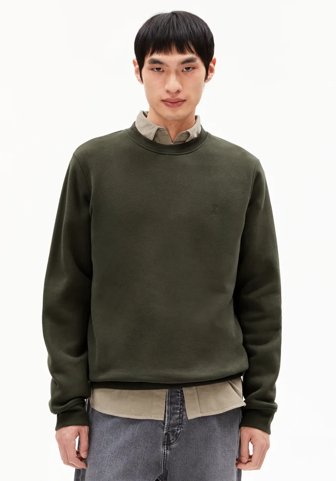 Armedangels Sweater Baaro Fleece Forest Pine from The Blind Spot Armedangels Sweater Baaro Fleece Forest Pine from The Blind Spot