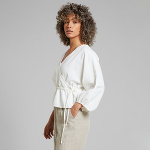 Wrap Top Rosenvik Wit from The Blind Spot