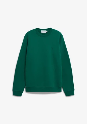 Armedangels Sweater Baaro Fleece Emerald Green from The Blind Spot