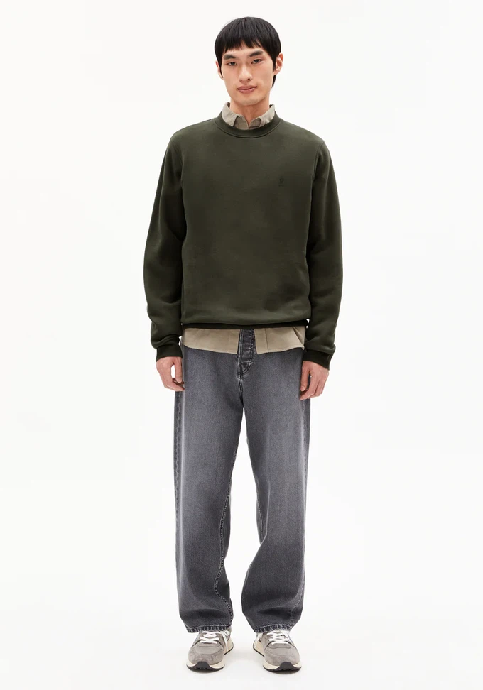 Armedangels Sweater Baaro Fleece Forest Pine from The Blind Spot Armedangels Sweater Baaro Fleece Forest Pine from The Blind Spot