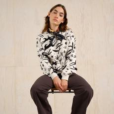 Dedicated | Sweater Ystad Papercut Horses Oat White via The Blind Spot